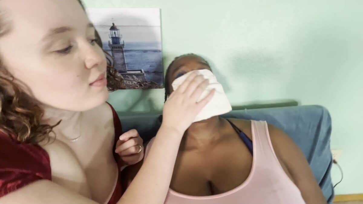 Sasha and Sassy chloroformed by Intruder - Image 7
